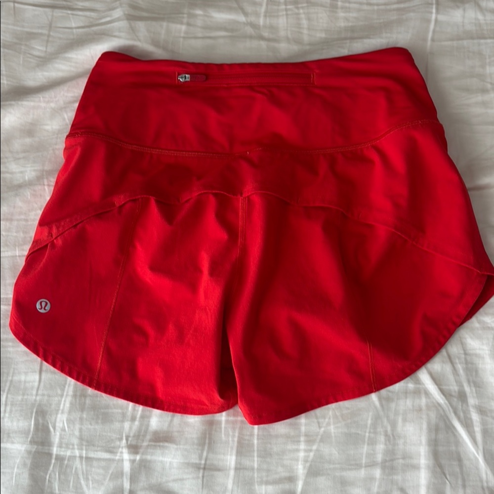 Lululemon Athletica Red Athletic Shorts Lightweight Quick-Drying